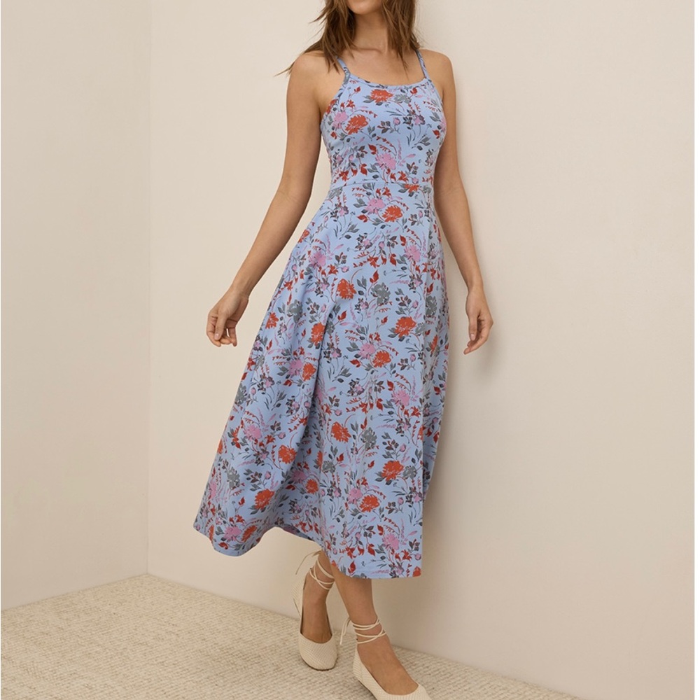 Floral Blue Dress